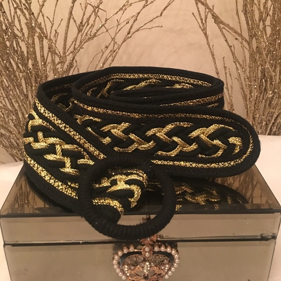 Accessories - Black/Gold Braided Belt🖤💛
